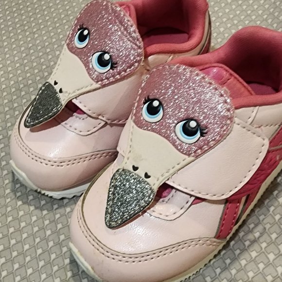 Pink flamingo reebok toddler shoes - Picture 1 of 3